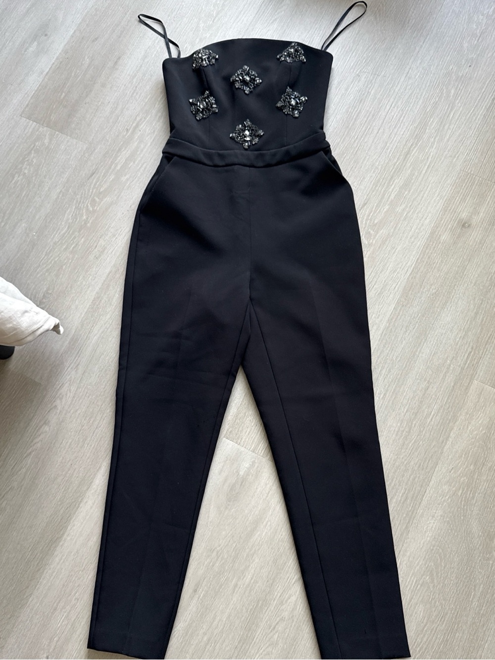 Ted Baker Black Strapless Embellished Jumpsuit - Picture 12 of 14